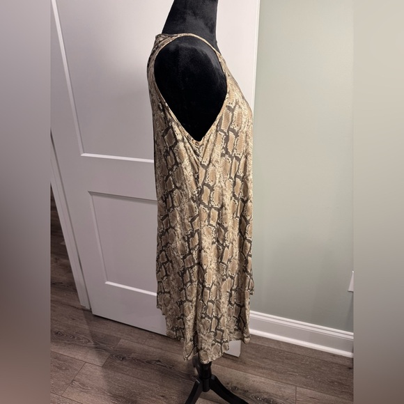 ASOS Bella Dahl Snake Print Halter Dress casual light weight sundress - Picture 2 of 6